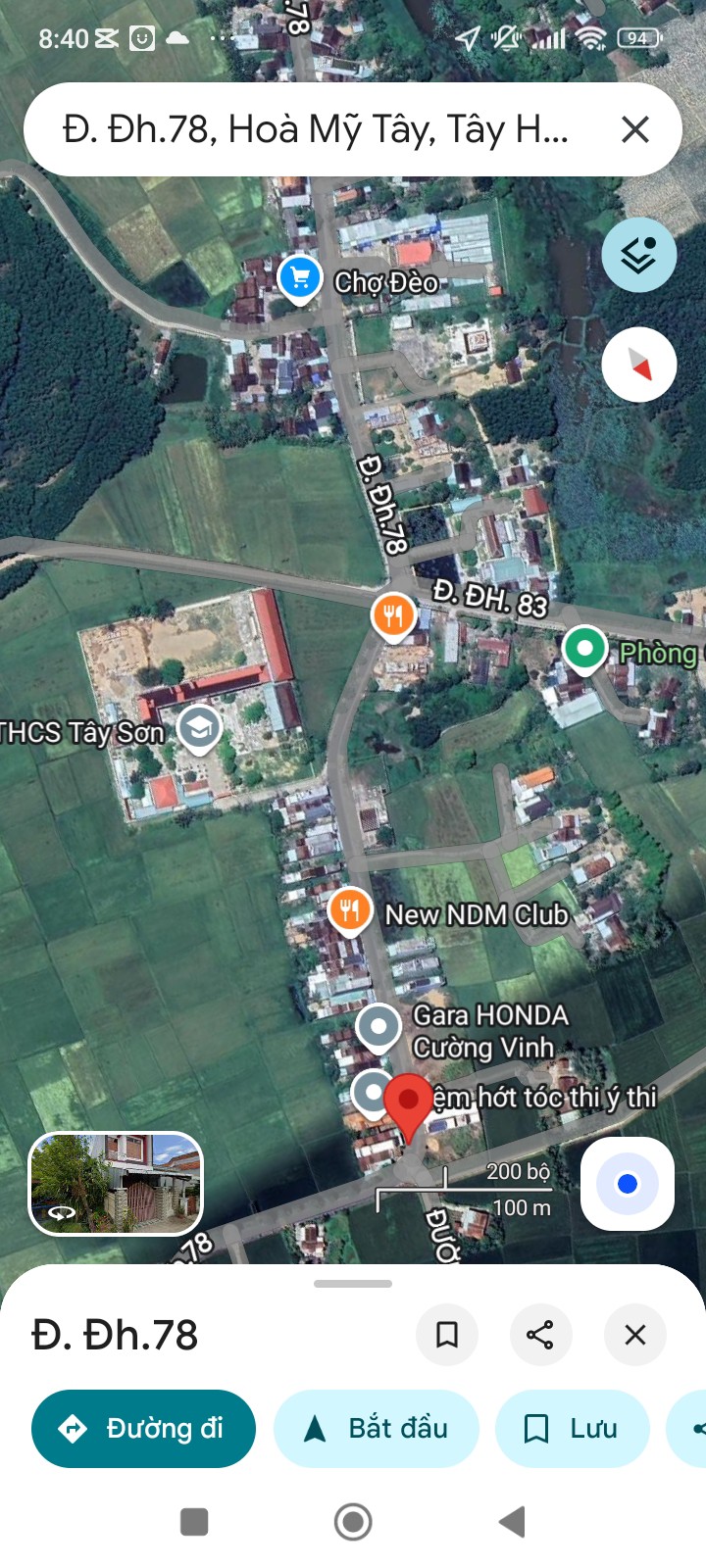 Đất thổ cư Hòa Mỹ Tây, Tây Hòa 192m² giá 1 tỷ - Mặt tiền kinh doanh thuận lợi!