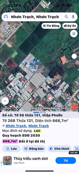 Đất nền 1000m² tại Ấp 5 Hiệp Phước, Nhơn Trạch - Giá chỉ 5.4 tỷ, thương lượng!