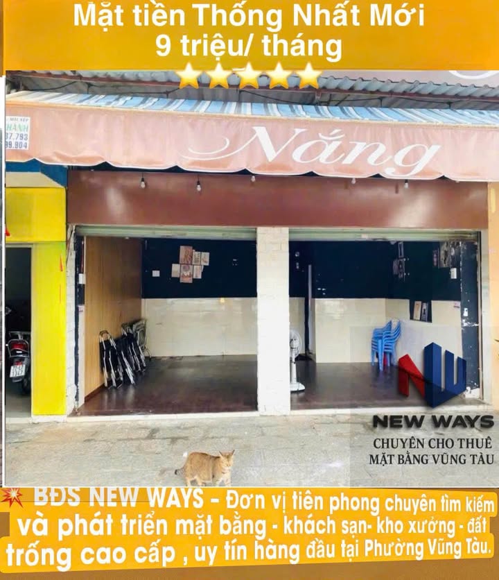 Cho thuê mặt bằng mặt tiền đường Thống Nhất, Vũng Tàu 22m² - Vị trí sầm uất, thuận lợi kinh doanh!