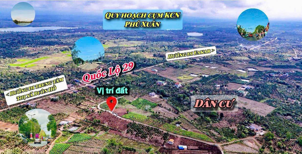 Đất thổ cư tại Thôn 9, Buôn Hồ, Đắk Lắk 460m² giá 520 triệu - Cơ hội đầu tư tuyệt vời!