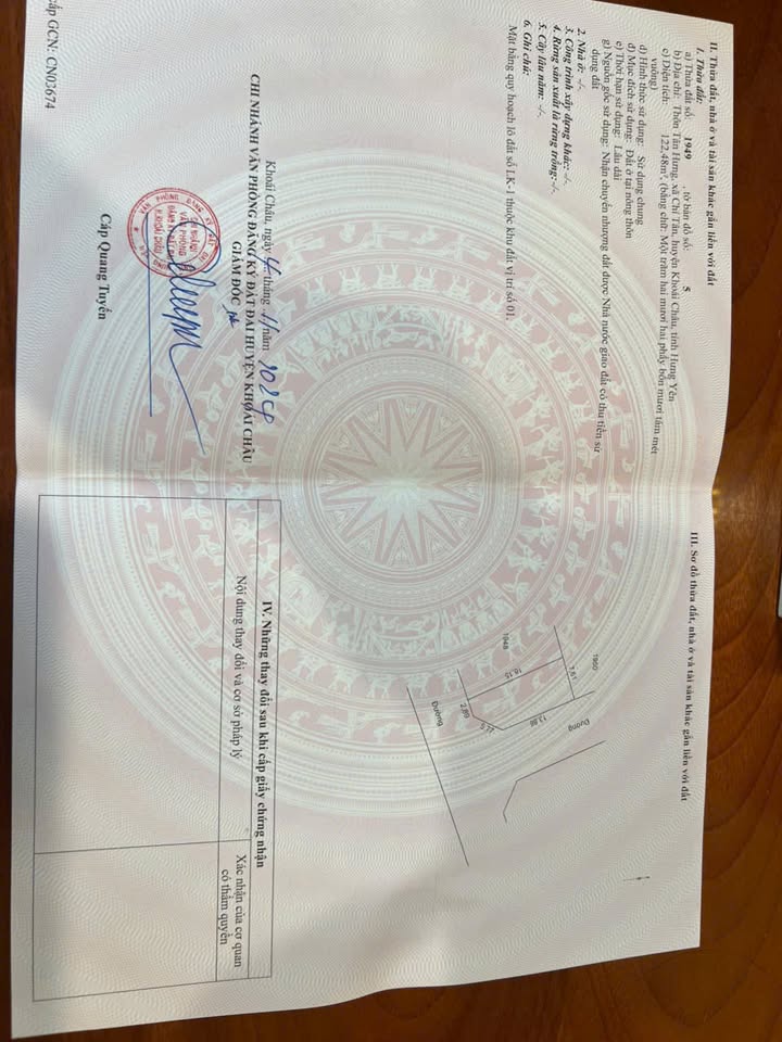 Đất lô góc 2 mặt tiền xã Chí Tân 122.48m² giá 3.3 tỷ - Cơ hội đầu tư tuyệt vời!