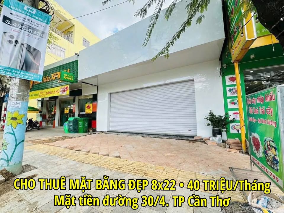 Nhà trệt cho thuê tại đường 30/4, quận Ninh Kiều, Cần Thơ - Giá 40 triệu/tháng