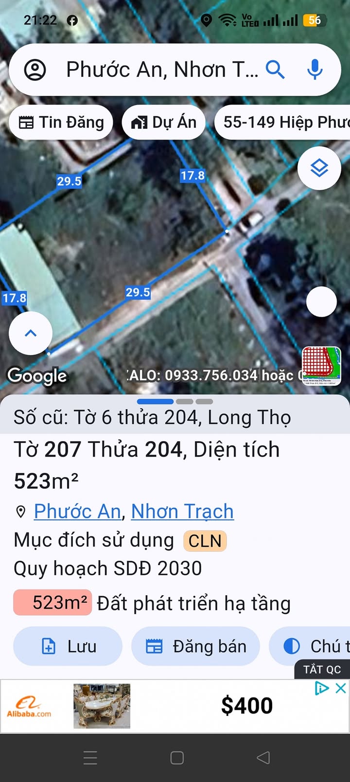 Đất nền Nhơn Trạch 85m² giá chỉ 400 triệu - Cơ hội đầu tư hấp dẫn!