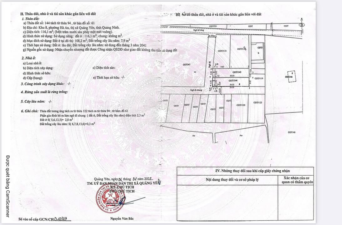 Đất lô góc khu 8 Hà An 116m² giá 100 triệu - Cơ hội đầu tư tuyệt vời!