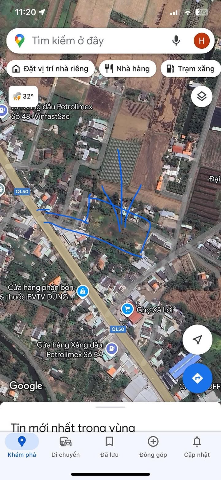 Đất nền 4000m² Quốc lộ 50, Gò Công chỉ 8 tỷ - Cơ hội đầu tư hấp dẫn!