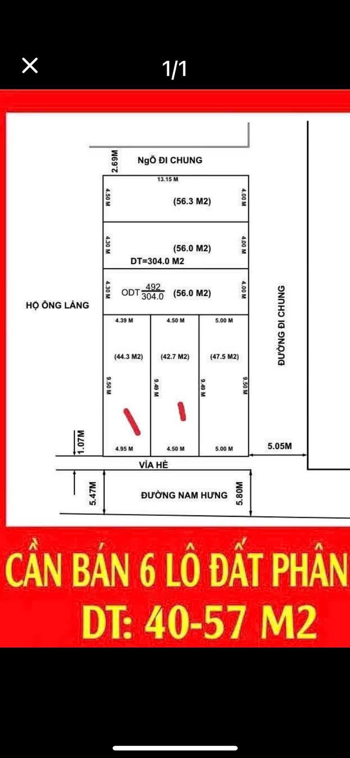 Đất nền 56m² mặt đường Nam Hưng, Hải Phòng chỉ 2.5 tỷ - Cơ hội đầu tư hiếm có!