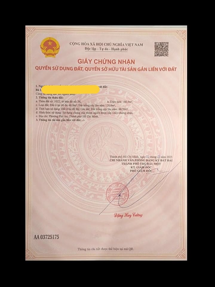 Đất nền Phú An, Bến Cát 180m² giá 1.9 tỷ - Vị trí đắc địa, xe hơi vào tận nơi!