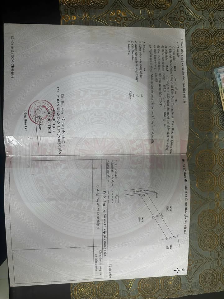 Đất nền Điện Nam Trung 182m² giá thỏa thuận - Đường ô tô vào tận nơi!