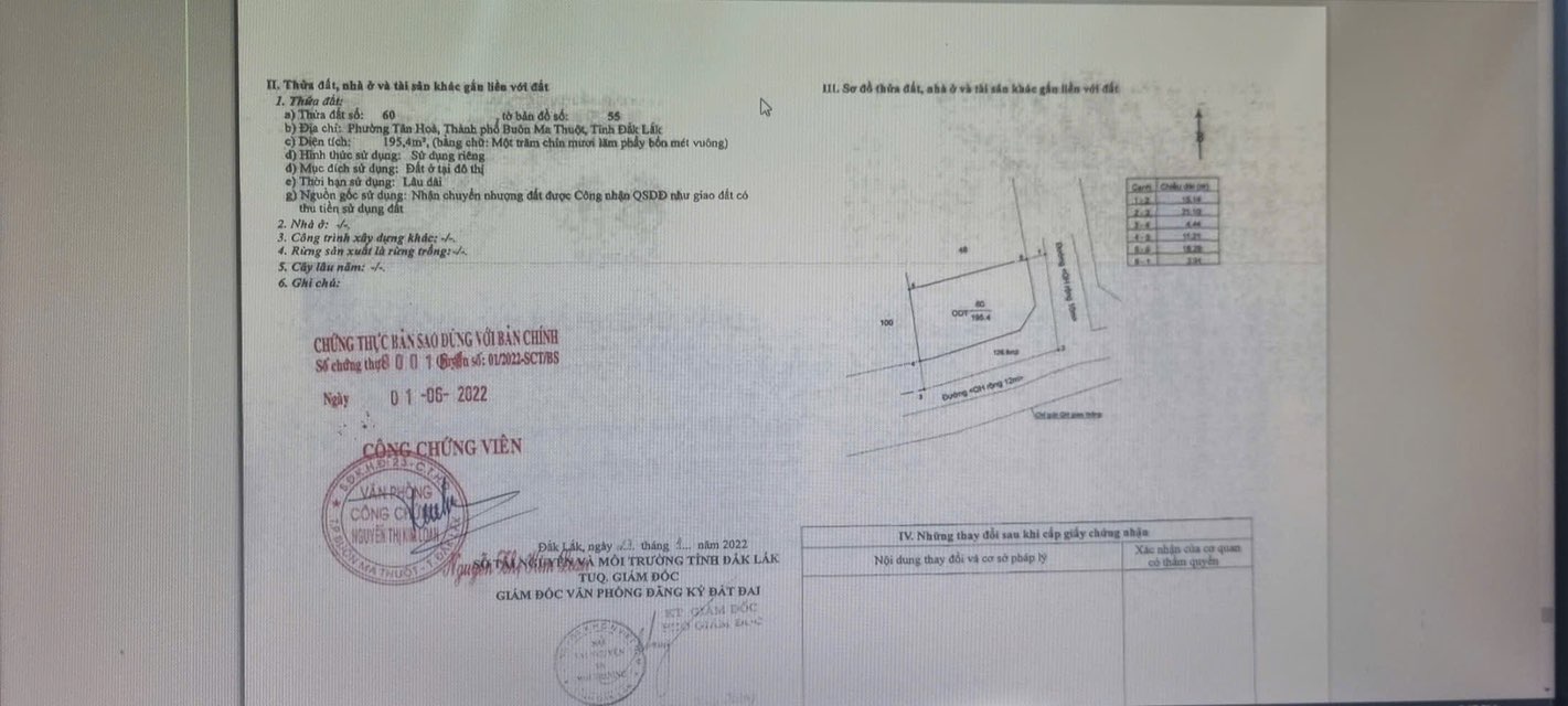 Đất hẻm cấp 1 Lê Cảnh Tuần, Tân Lập 104m² giá 1.9 tỷ - Cơ hội đầu tư tuyệt vời!