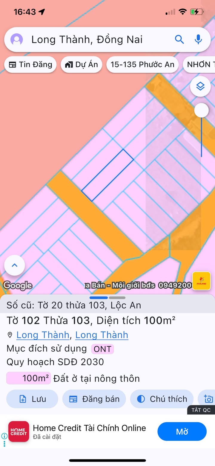 Đất nền Lộc An, Long Thành 100m² - Sổ đỏ chính chủ, giá thỏa thuận!