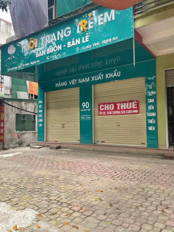Cho thuê mặt bằng mặt tiền 6m đường Hà Huy Tập, Vinh - Thích hợp làm văn phòng, siêu thị!