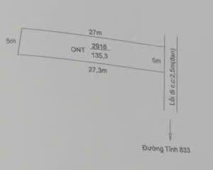 Đất thổ cư Nhơn Thạnh Trung, Tân An 135m² giá chỉ 400 triệu - Đầu tư sinh lời ngay!