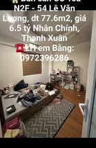 Căn hộ chung cư Toà N2F 54 Lê Văn Lương 77.6m² giá 6.5 tỷ - Sổ đỏ chính chủ, sẵn sàng giao dịch!