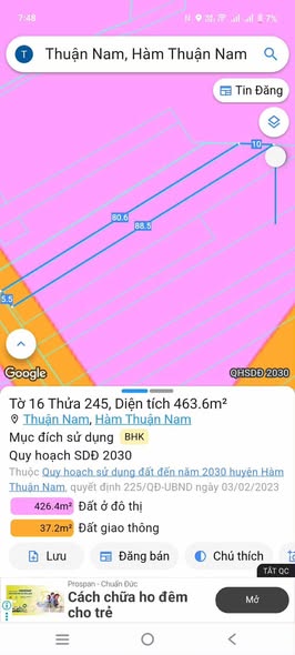 Đất thổ cư mặt tiền đường Hai Bà Trưng, Thuận Nam, 463m² - Giá tốt chỉ 1.5 tỷ!