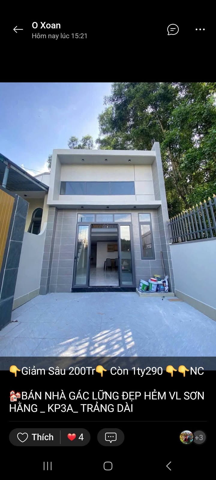 Nhà gác lửng Trảng Dài 90m² giá 1.29 tỷ - Giảm ngay 200 triệu!