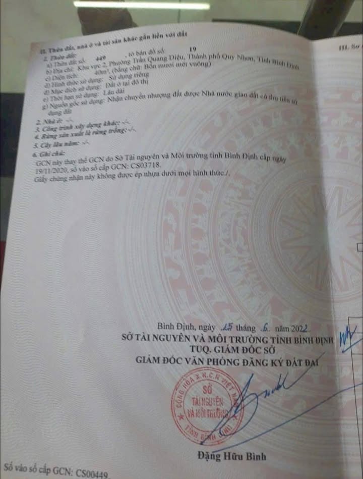 Đất nền Hẻm Hùng Vương, Quy Nhơn 40m² giá 870 triệu - Cơ hội đầu tư tuyệt vời!