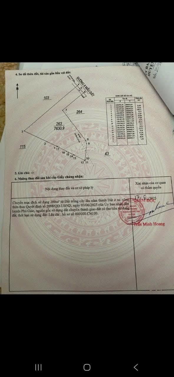 Đất vườn cao su 7630m² giá 3.5 tỷ - Cơ hội đầu tư tuyệt vời!