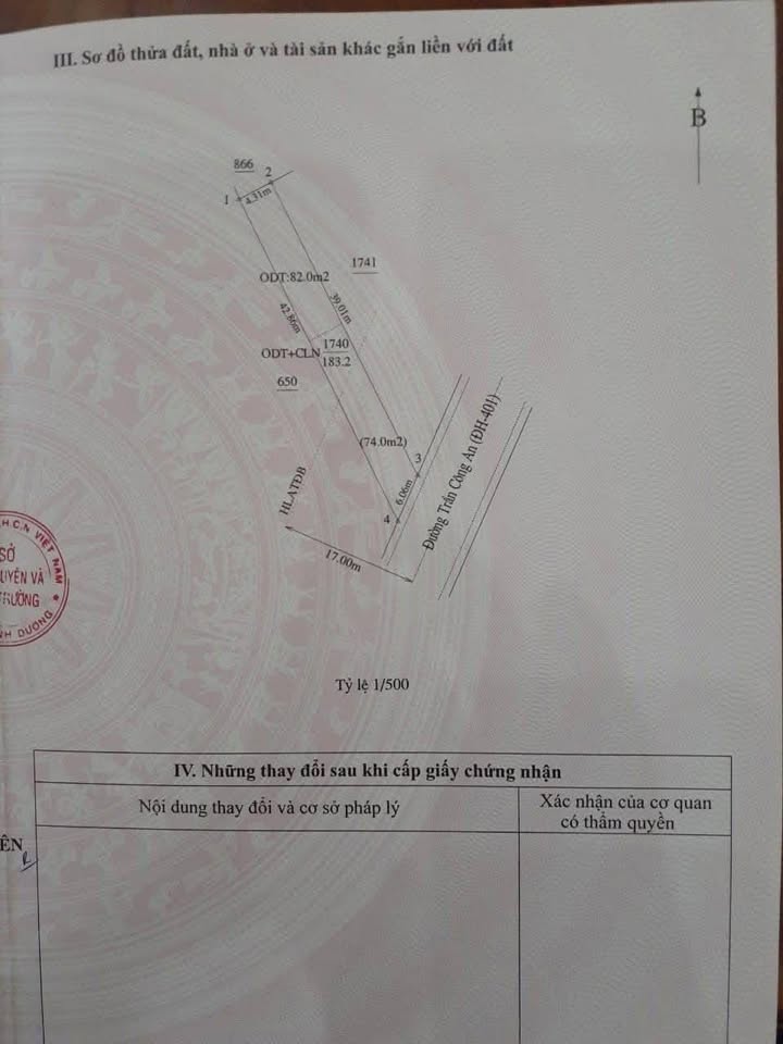 Đất mặt tiền ĐH401, phường Thái Hòa, 183m² giá 4.5 tỷ - Kinh doanh sầm uất!