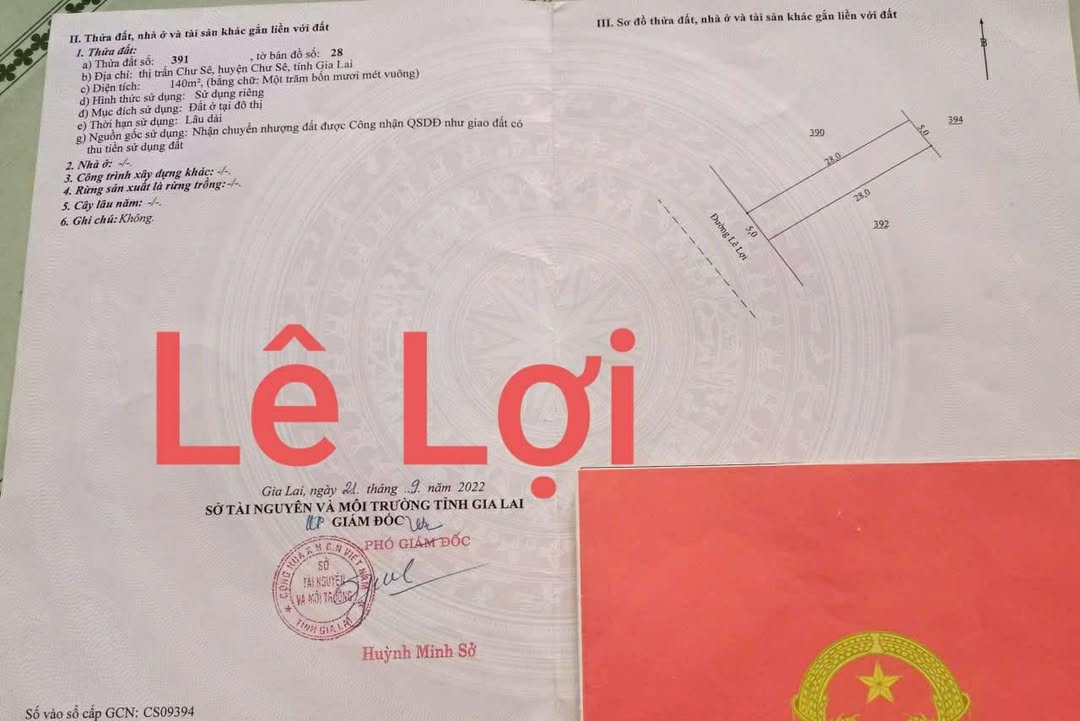 Đất nền Chư Sê 140m² giá 1.69 tỷ - Vị trí đắc địa gần chợ và trường học!