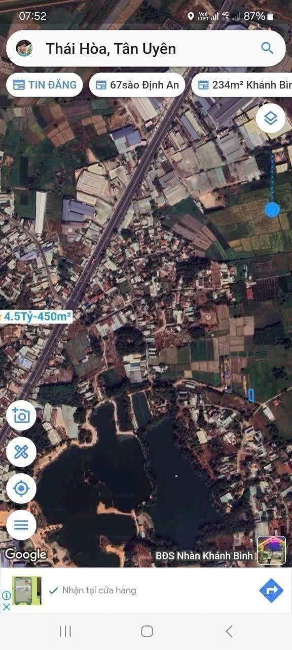 Đất Thái Hòa Tân Uyên 290m² giá 2.3 tỷ - Cơ hội đầu tư tuyệt vời!