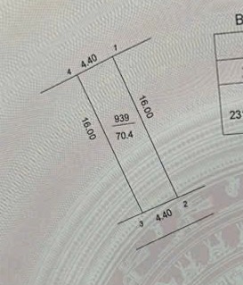 Đất tái định cư Xâm Động, Hồng Vân 70.4m² - Vị trí đẹp, không lỗi phong thủy!