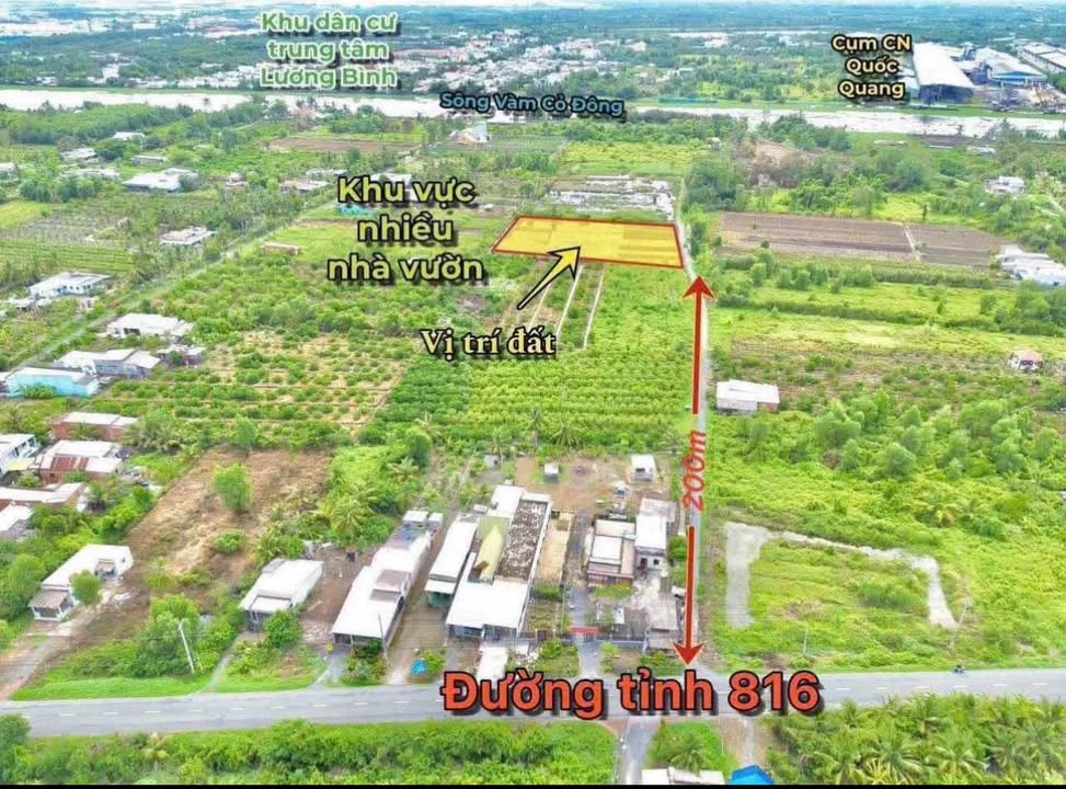 Đất vườn Thạnh Hòa, Bến Lức 3017m² giá 3.39 tỷ - Đầu tư lý tưởng!