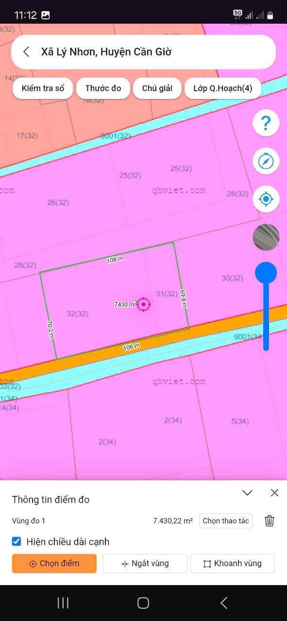 Đất ở Lý Nhơn, Cần Giờ 7500m² giá 18.75 tỷ - Đầu tư sinh lời ngay!