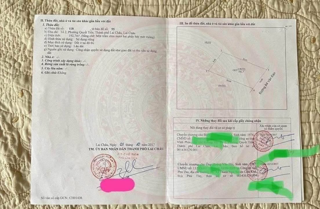 Đất mặt đường Bế Văn Đàn, Lai Châu, 200m² - Giá tốt, chính chủ bán gấp!