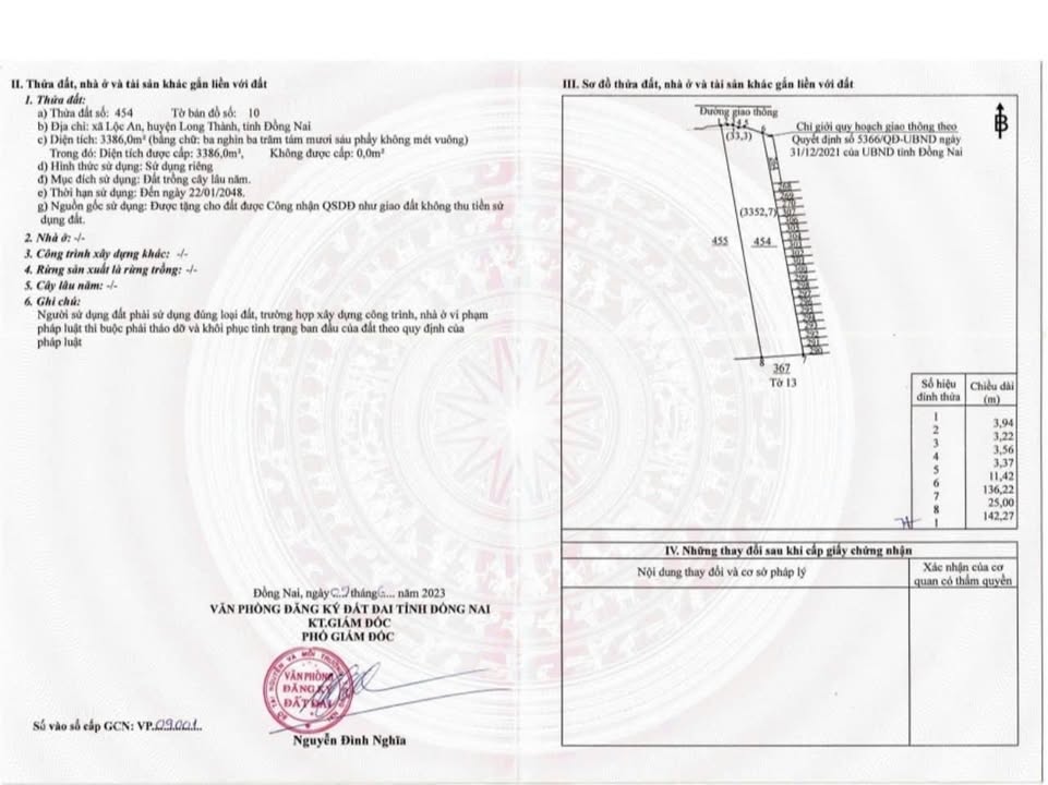 Đất nền Long Thành 3386m² giá chỉ 17 tỷ - Cơ hội đầu tư tuyệt vời!