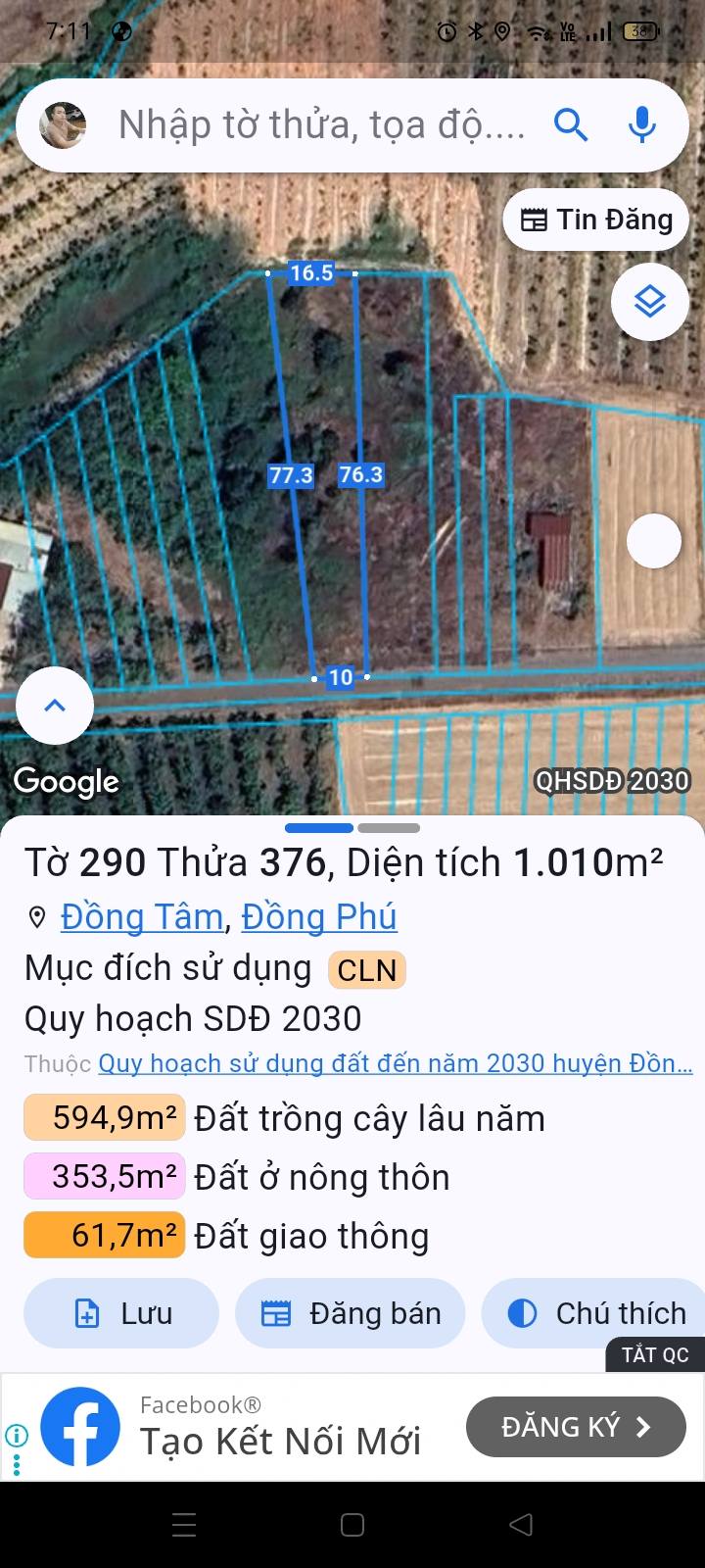 Đất nền Tân Phước 3600m² giá 650 triệu - Thổ cư sẵn, ao nuôi cá