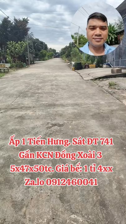 Đất 235m² tại Ấp 1 Tiến Hưng, Đồng Xoài - Giá chỉ 1.45 tỷ, cơ hội đầu tư tuyệt vời!