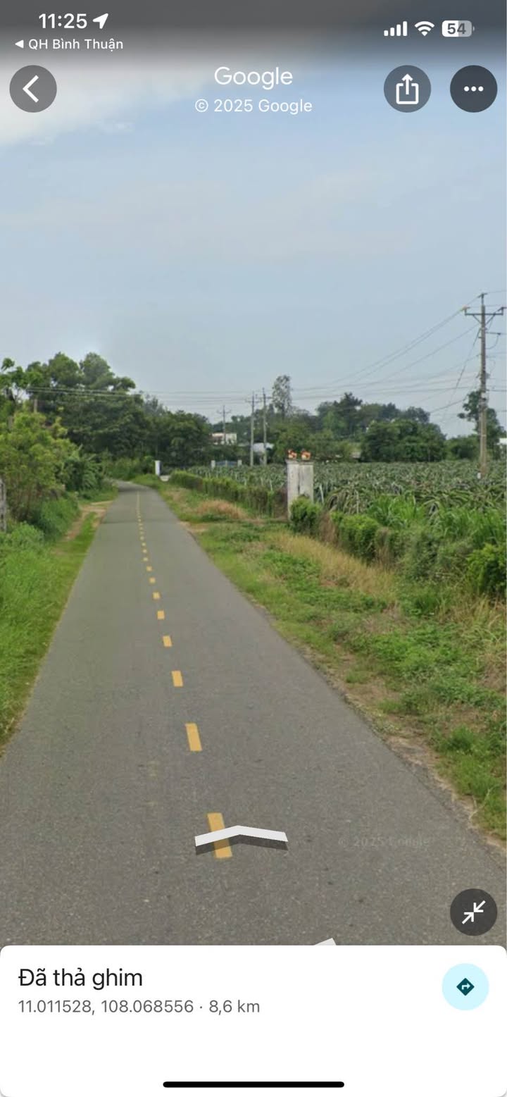 Đất thổ cư 375m² mặt tiền nhựa Hàm Liêm, Đức Linh - Giá 2 tỷ hấp dẫn!