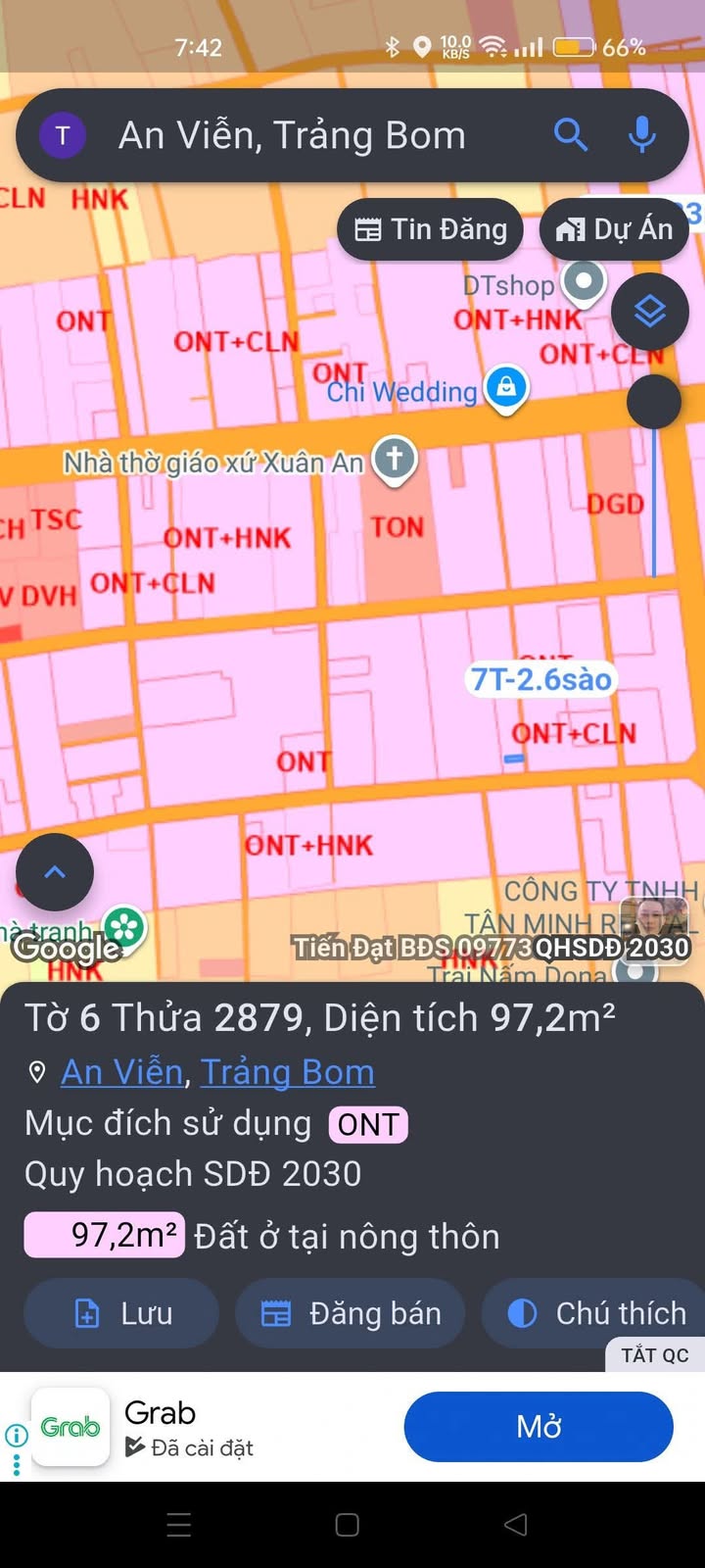 Đất nền 97m² đường Phùng Hưng, xã An Viễn, giá 890 triệu - Sổ đỏ chính chủ!