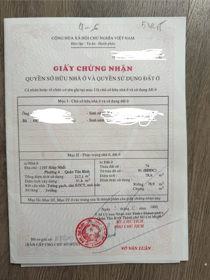 Nhà mặt tiền đường Hiệp Nhất, Tân Bình 78.9m² giá 17 tỷ - Không thể bỏ lỡ!