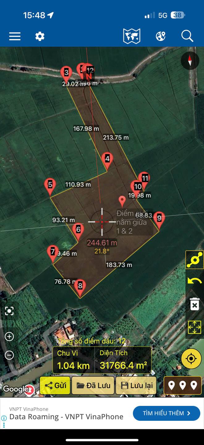 Đất nông nghiệp 28 công tại An Châu, Châu Thành - Giá chỉ 3.024 tỷ - Sổ hồng chính chủ!