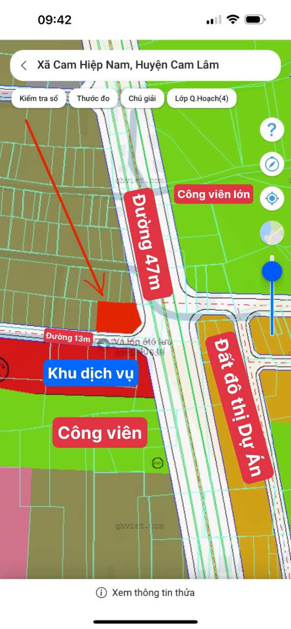 Đất nền lô góc đường Liên Vùng Cam Hiệp Nam 861m² giá 9 tỷ - Cơ hội đầu tư tuyệt vời!