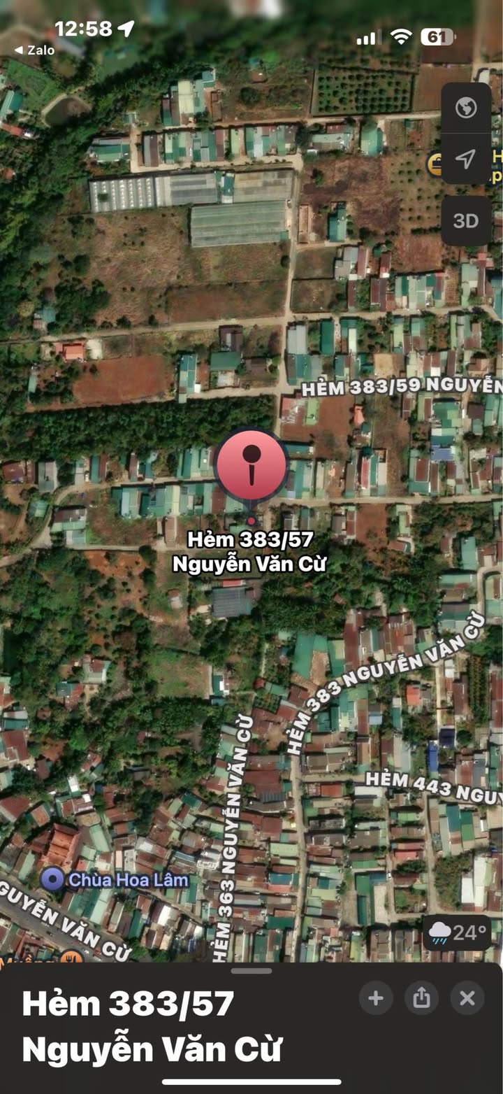 Đất nền hẻm Nguyễn Văn Cừ 105m² giá 550 triệu - Sổ đỏ chính chủ, bớt lộc mạnh tay!