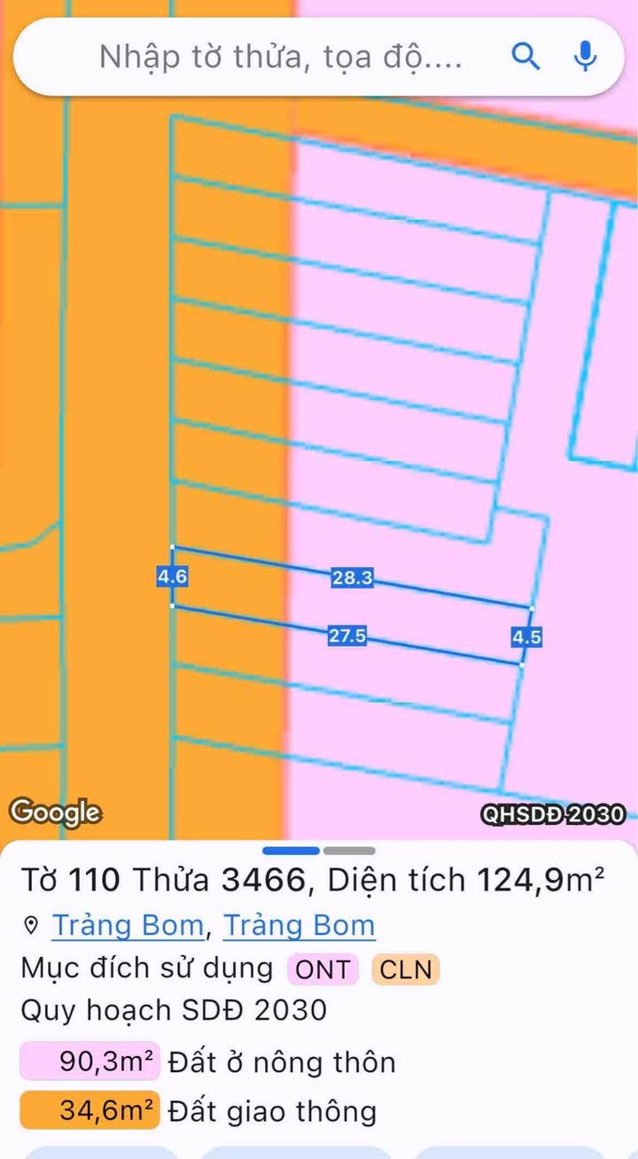 Nhà phố mặt tiền kinh doanh Trần Phú, Trảng Bom 125m² giá 1.85 tỷ - Sổ riêng thổ cư