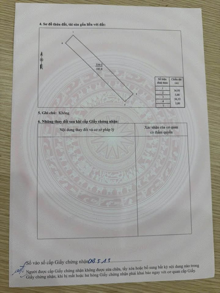 Đất thổ cư 75m² tại Khu An Ninh Hạ, Phú Thọ - Chỉ 800 triệu - Phong thủy tốt!