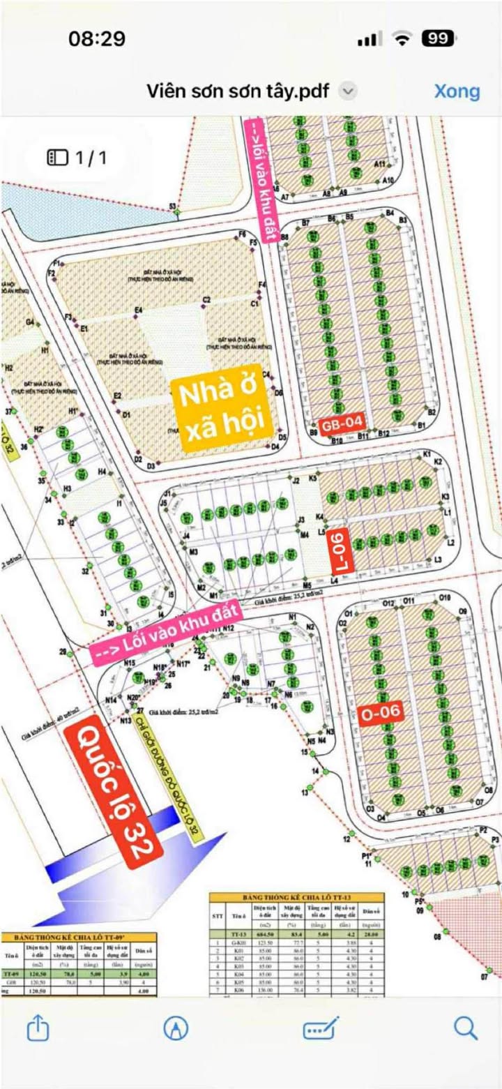 Đất nền bán tại khu đấu giá Đồng Quân, Sơn Tây - Giá tốt nhất khu vực!