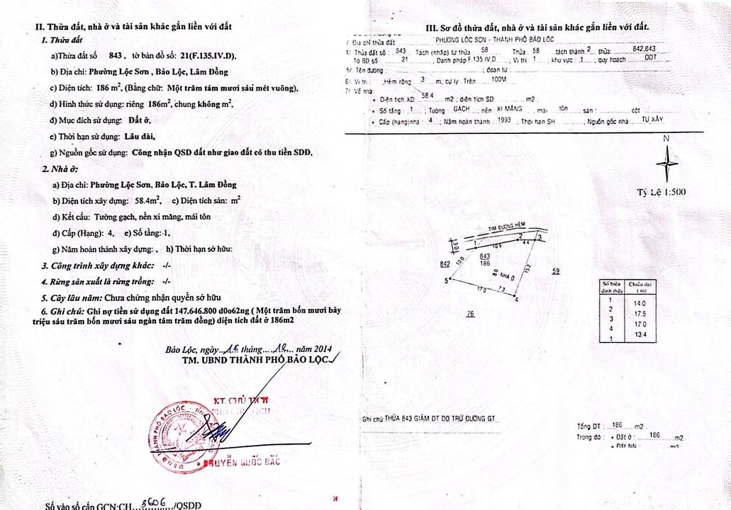 Đất thổ cư Hẻm 81 Đội Cấn 186m² giá 1.8 tỷ - Chính chủ bán gấp!