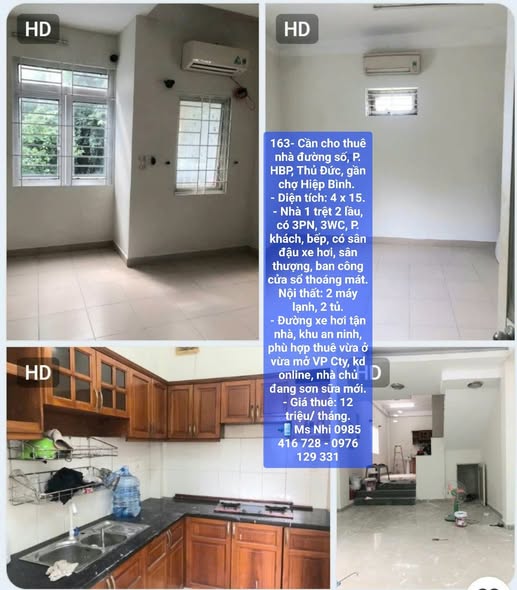 Nhà cho thuê tại Hiệp Bình Phước, Thủ Đức 60m² giá 12 triệu - Khu vực an ninh, tiện ích đầy đủ!