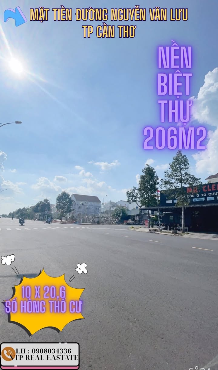 Đất nền biệt thự Nguyễn Văn Lưu 206m² giá 13 tỷ - Đầu tư sinh lời lý tưởng!