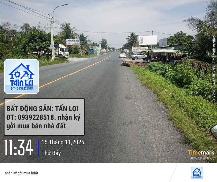 Đất nền 1000m² xã Tân Phước Hưng, Cần Thơ - Kinh doanh thuận lợi, giá chỉ 1.3 tỷ!