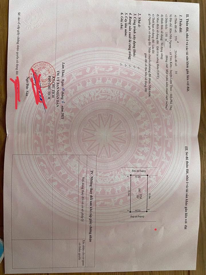 Đất nền Tiên Kiên, Lâm Thao 150m² - Chính chủ bán gấp!