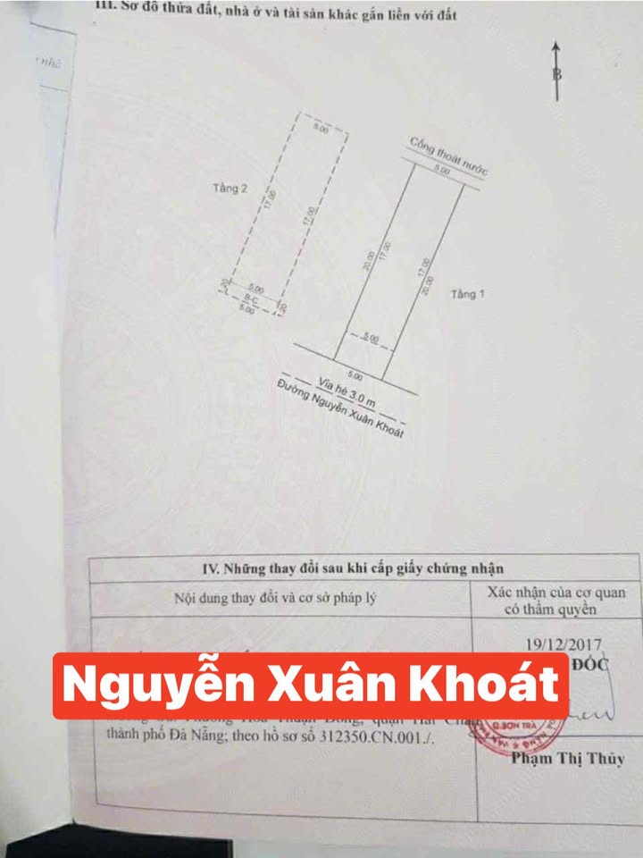 Nhà 2 tầng mặt tiền Nguyễn Xuân Khoát, Sơn Trà, Đà Nẵng 100m² - Đang cho thuê 15 triệu/tháng!