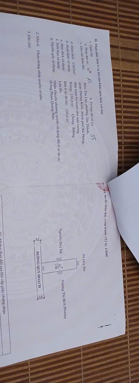 Đất nền Tân Thành Dương Kinh 138m² giá chỉ 2.214 tỷ - Đầu tư sinh lời ngay hôm nay!