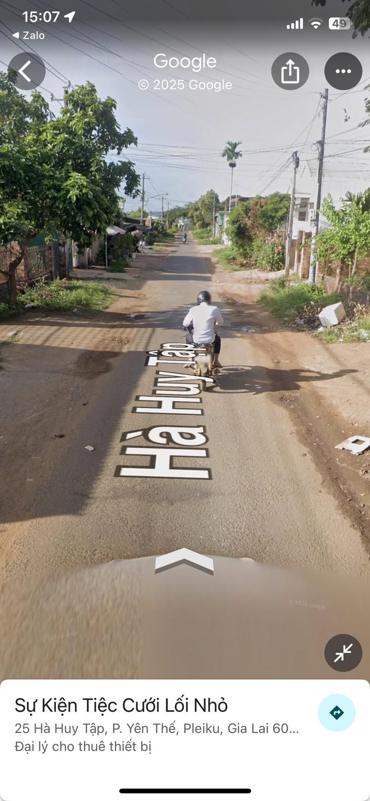 Đất nền hẻm Hà Huy Tập Pleiku 137.5m² giá 550 triệu - Cơ hội đầu tư tuyệt vời!