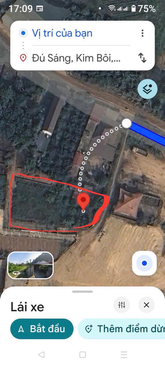 Đất nền tại Đú Sáng, Kim Bôi, Hòa Bình 1062m² giá 700 triệu - Chính chủ bán gấp!