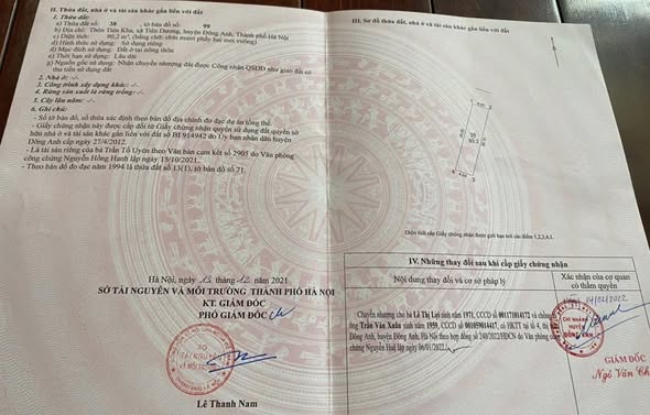 Đất nền Tiên Kha Đông Anh 90m² giá thỏa thuận - Mặt tiền rộng 4.5m, vị trí đắc địa!